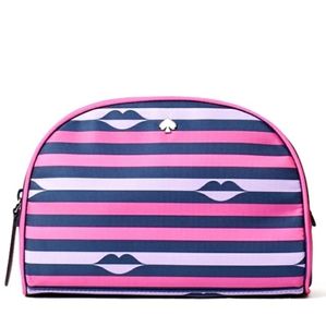 Kate Spade Jae Nylon Lip Print Cosmetic Case